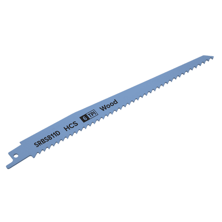 Reciprocating Saw Blade Clean Wood 200mm 6tpi - Pack of 5 Model No-SRBS811D