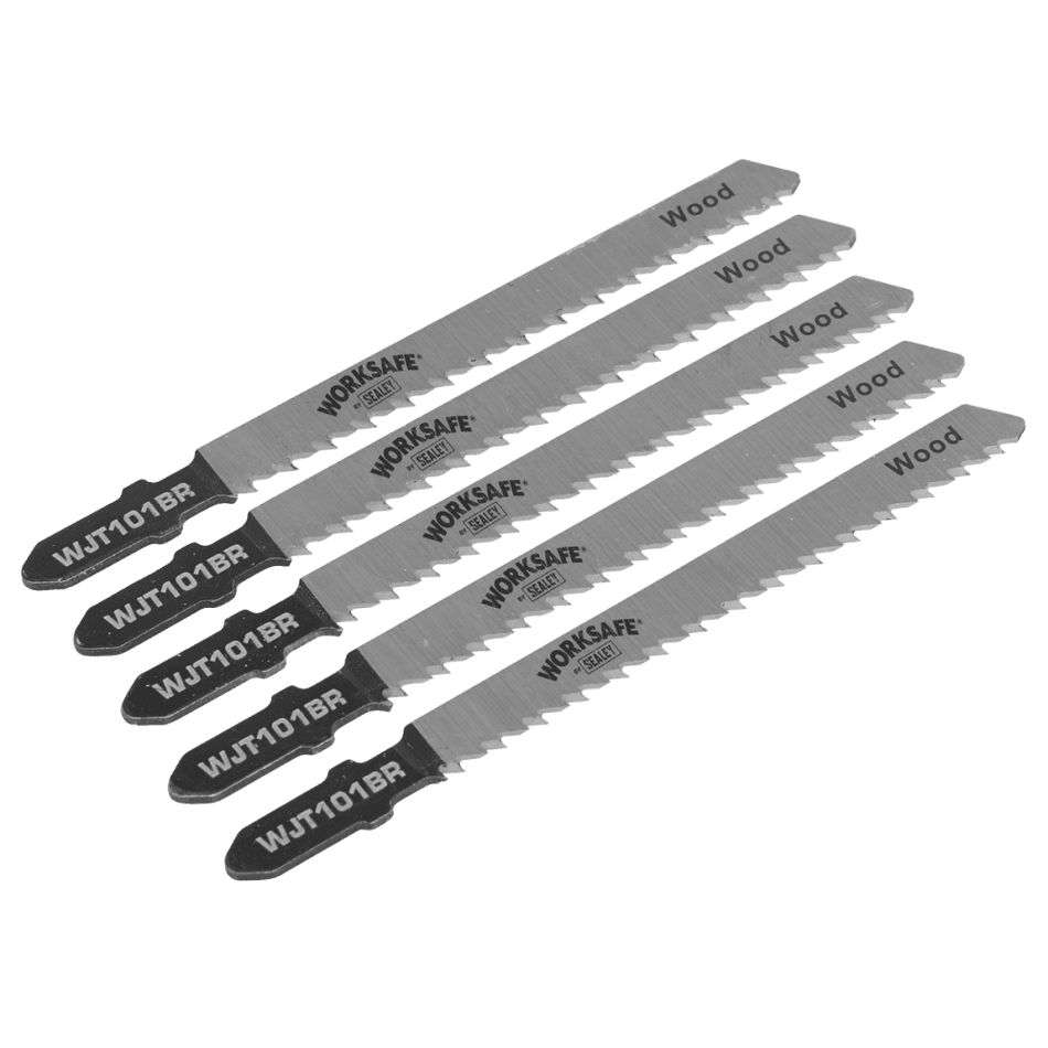 Jigsaw Blade Wood & Plastics 75mm 10tpi - Pack of 5 Model No-WJT101BR