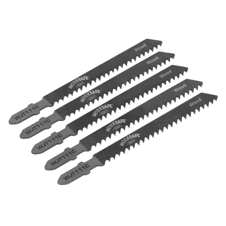 Jigsaw Blade Soft Wood & Plastics 75mm 9tpi - Pack of 5 Model No-WJT111C