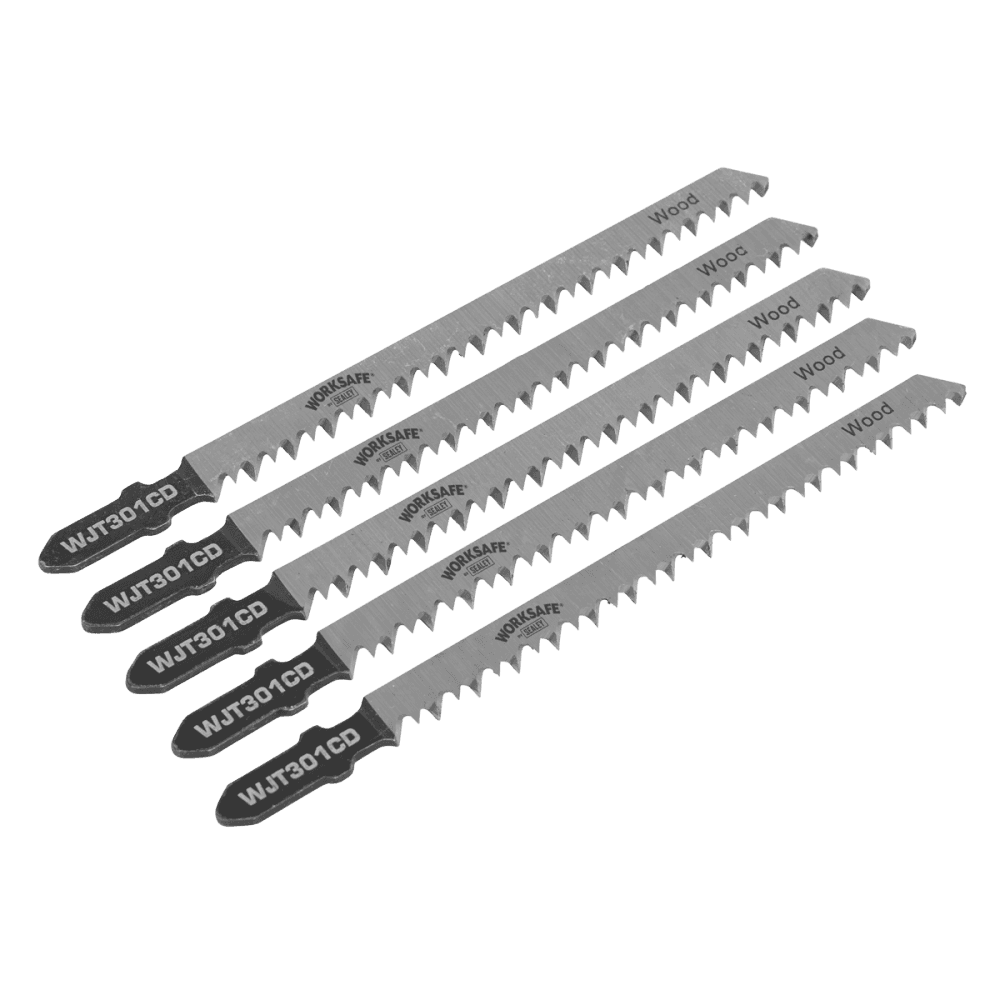 Jigsaw Blade Wood & Plastics 90mm 8tpi - Pack of 5 Model No-WJT301CD