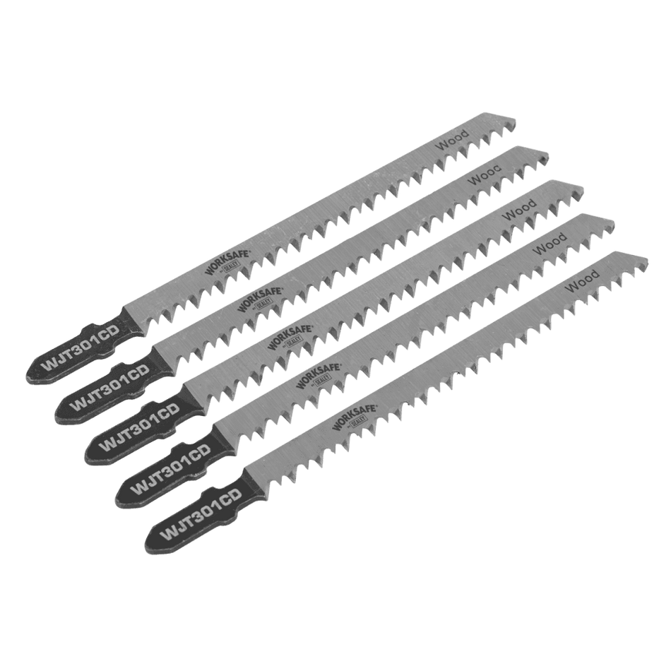 Jigsaw Blade Wood & Plastics 90mm 8tpi - Pack of 5 Model No-WJT301CD