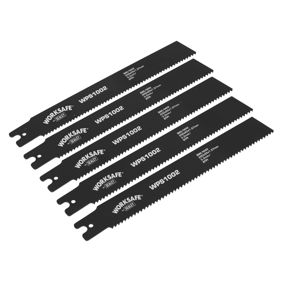 Pipe Saw Blade 200 x 25 x 1.7mm 8tpi - Pack of 5 Model No-WPS1002