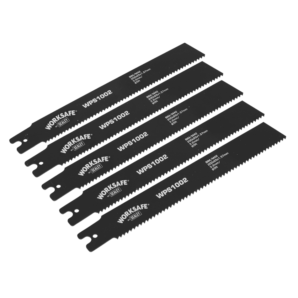Pipe Saw Blade 200 x 25 x 1.7mm 8tpi - Pack of 5 Model No-WPS1002