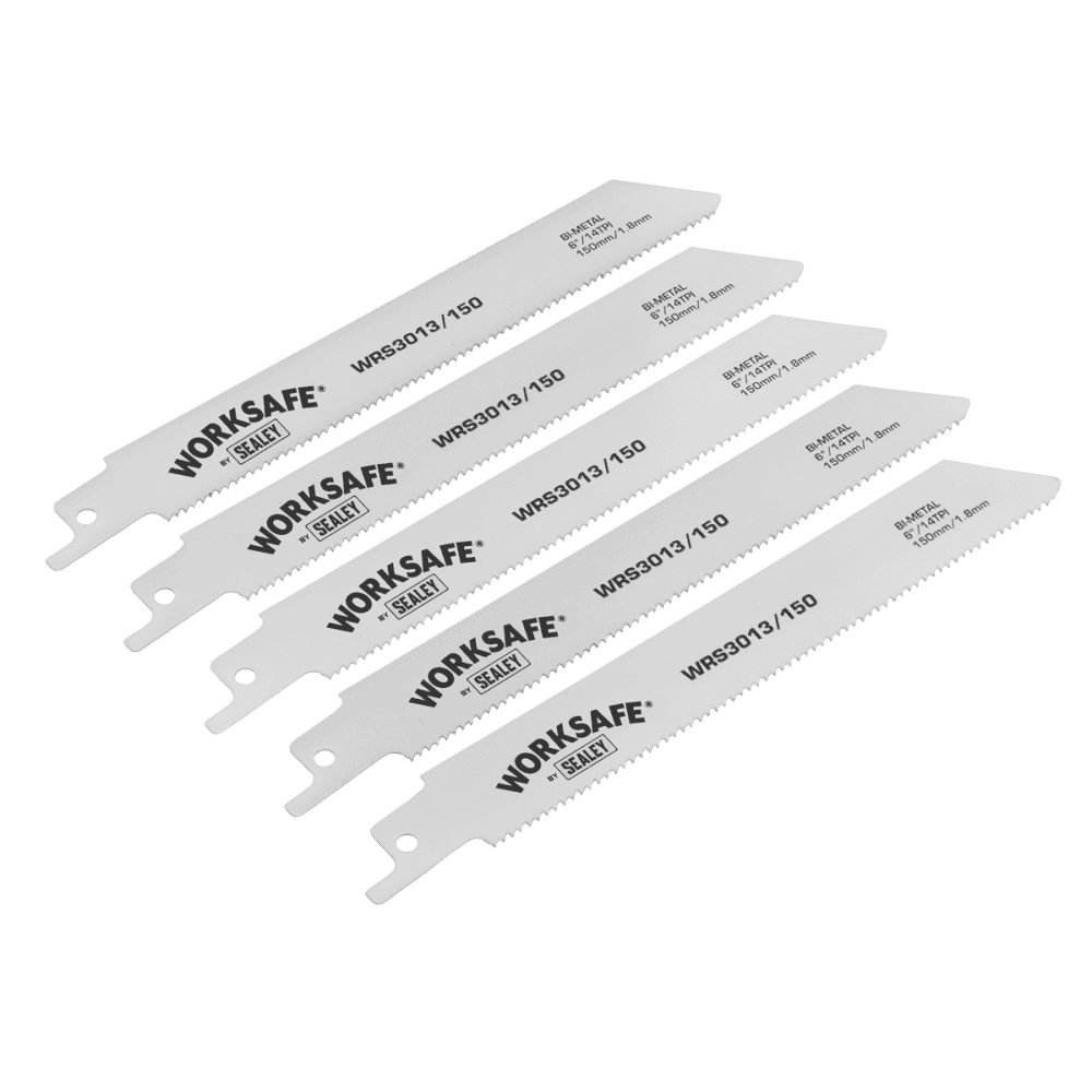 Reciprocating Saw Blade 150mm 14tpi - Pack of 5 Model No-WRS3013/150
