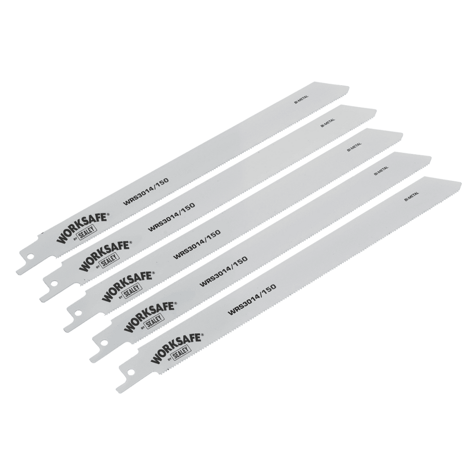 Reciprocating Saw Blade Metal 150mm 18tpi - Pack of 5 Model No-WRS3014/150