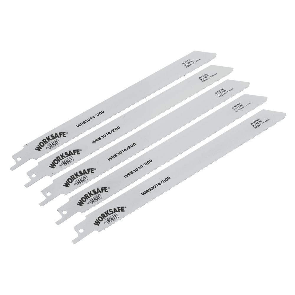 Reciprocating Saw Blade Metal 225mm 18tpi - Pack of 5 Model No-WRS3014/200