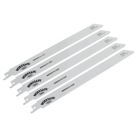 Reciprocating Saw Blade Metal 250mm 18tpi - Pack of 5 Model No-WRS3014/250