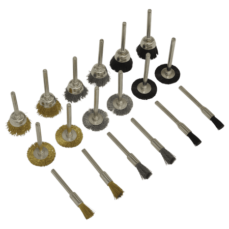 Rotary Tool Brush Set 18pc Model No-RTA18WB