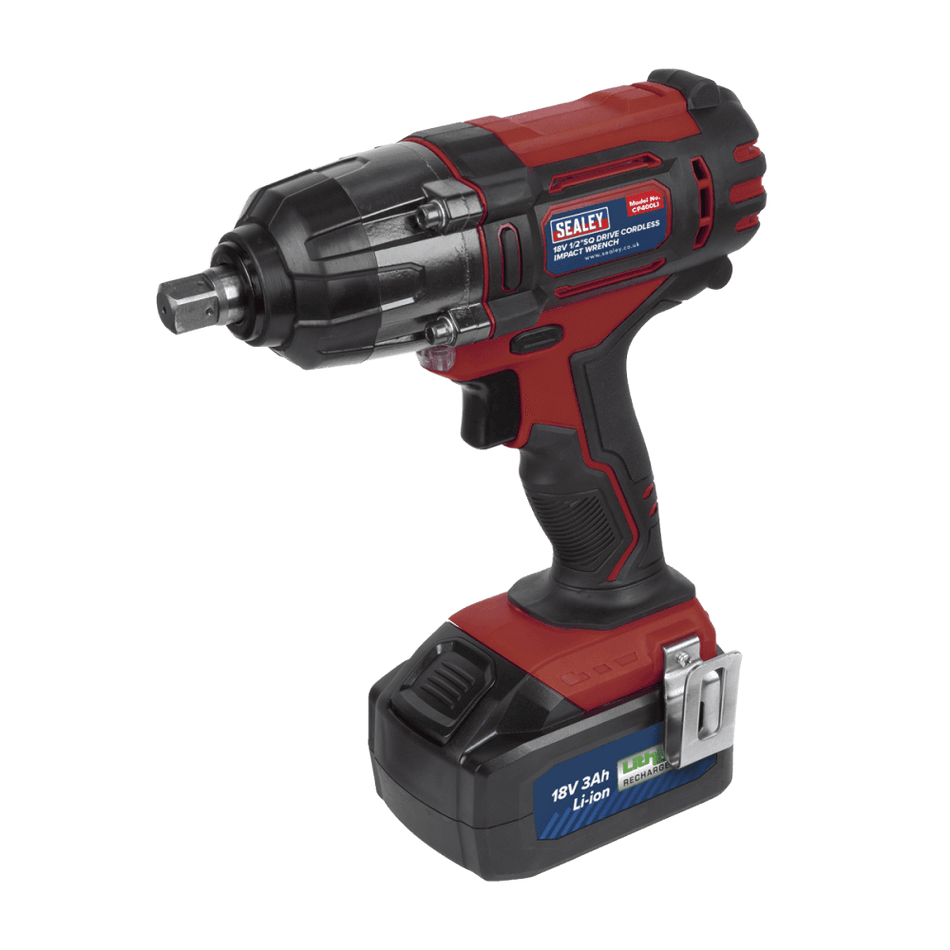 Cordless Impact Wrench 18V 3Ah Lithium-ion 1/2"Sq Drive Model No-CP400LI