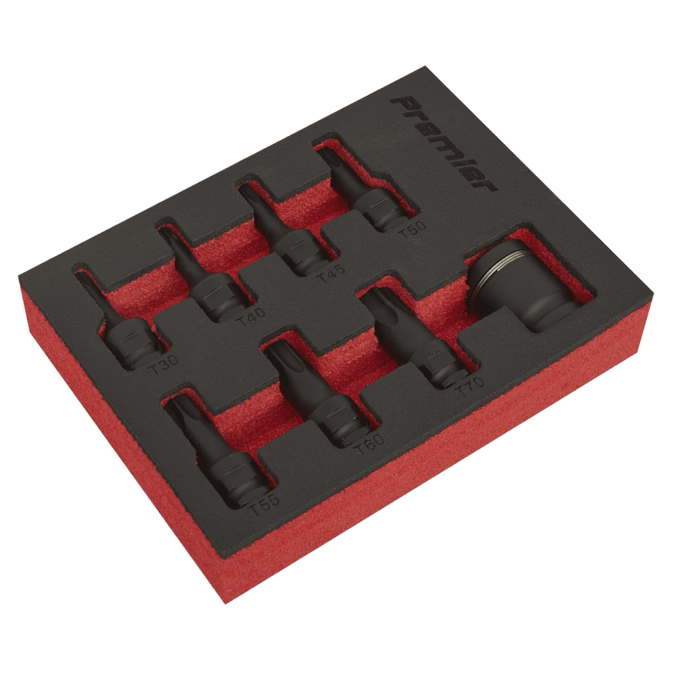 Impact TRX-Star* Socket Bit Set 8pc 3/8"Sq Drive Model No-AK5621