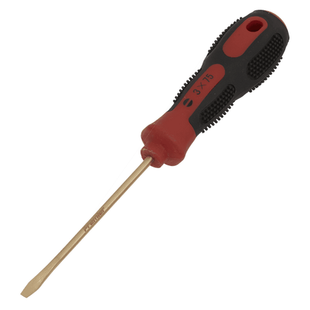 Screwdriver Slotted 3 x 75mm Non-Sparking Model No-NS092