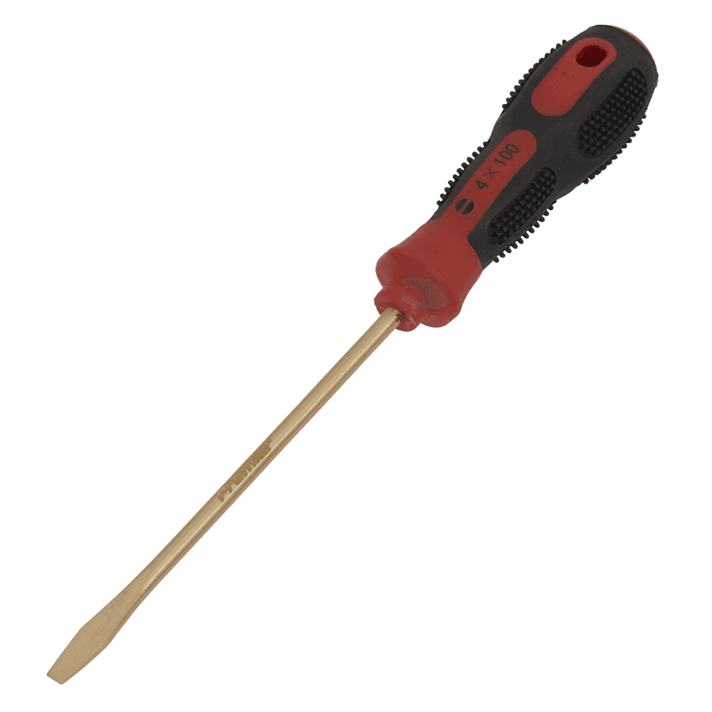 Screwdriver Slotted 4 x 100mm Non-Sparking Model No-NS093