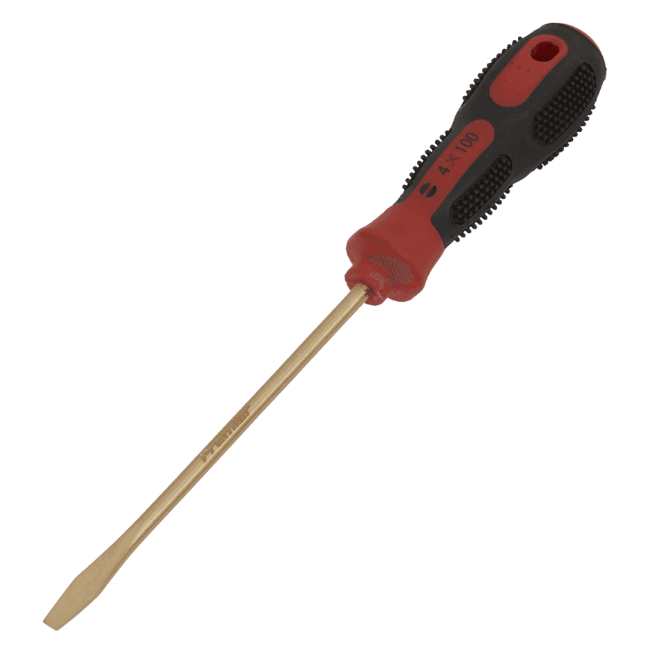 Screwdriver Slotted 4 x 100mm Non-Sparking Model No-NS093