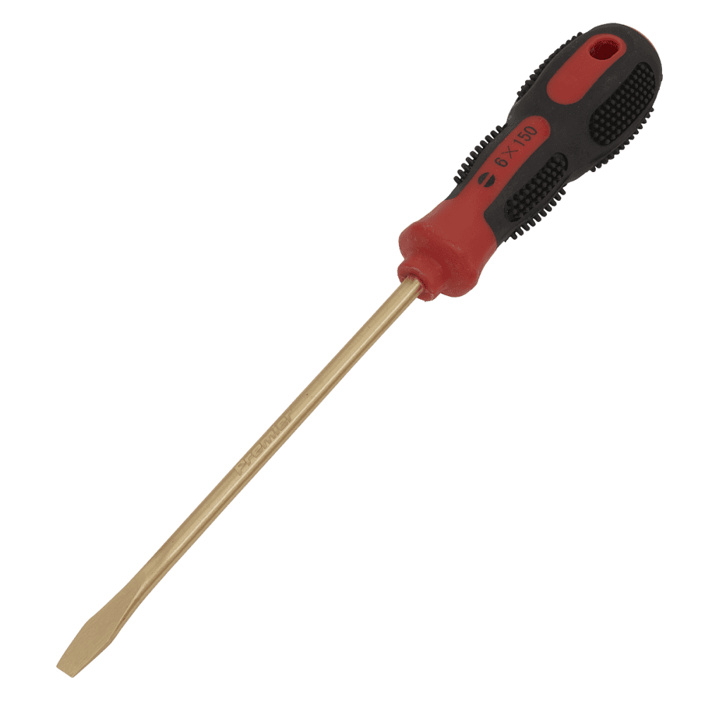 Screwdriver Slotted 6 x 150mm Non-Sparking Model No-NS094