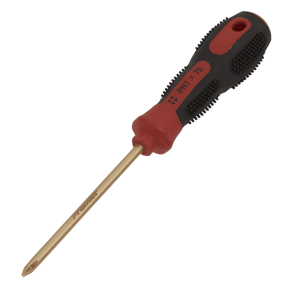 Screwdriver Phillips #1 x 75mm Non-Sparking Model No-NS096