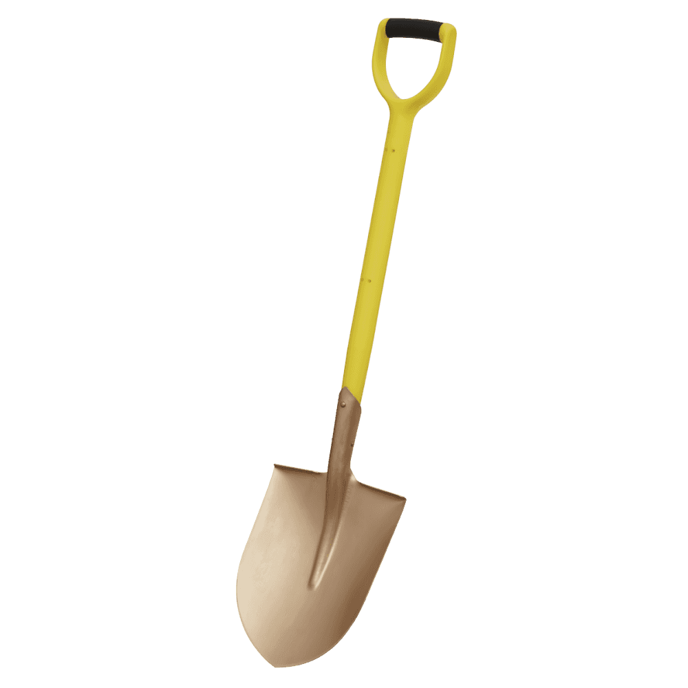 Round Point Shovel 240 x 420 x 990mm Non-Sparking Model No-NS107