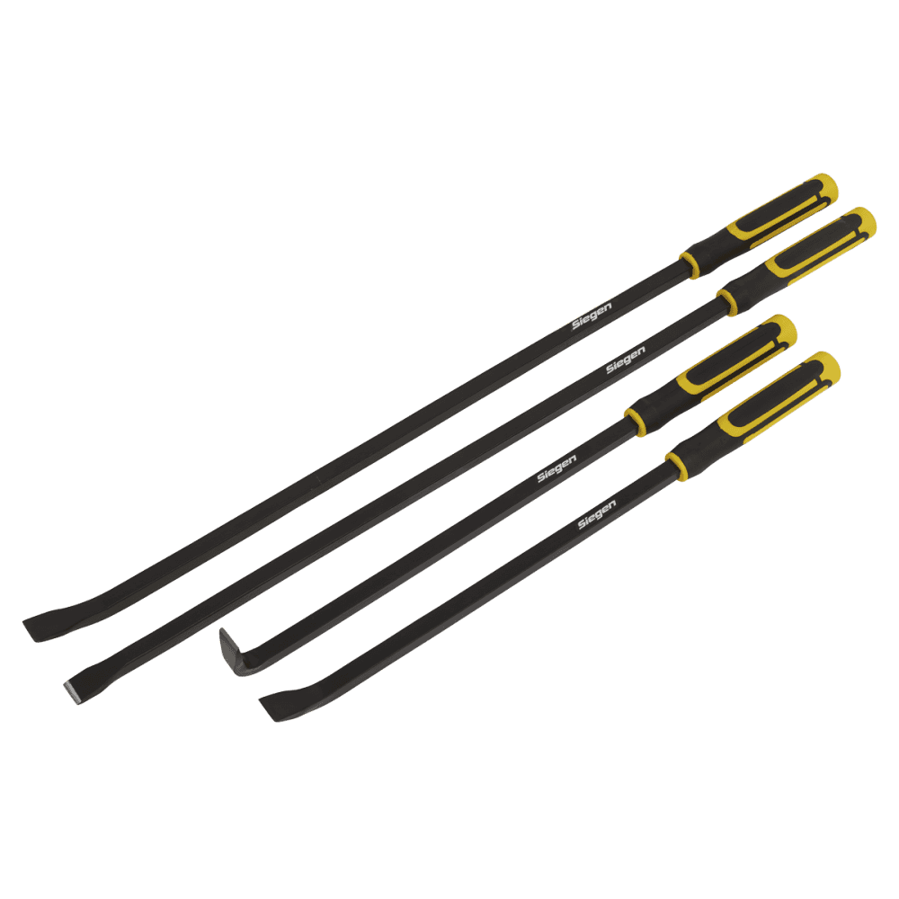 Heavy-Duty Pry Bar Set with Hammer Cap 4pc : Model No-S01193