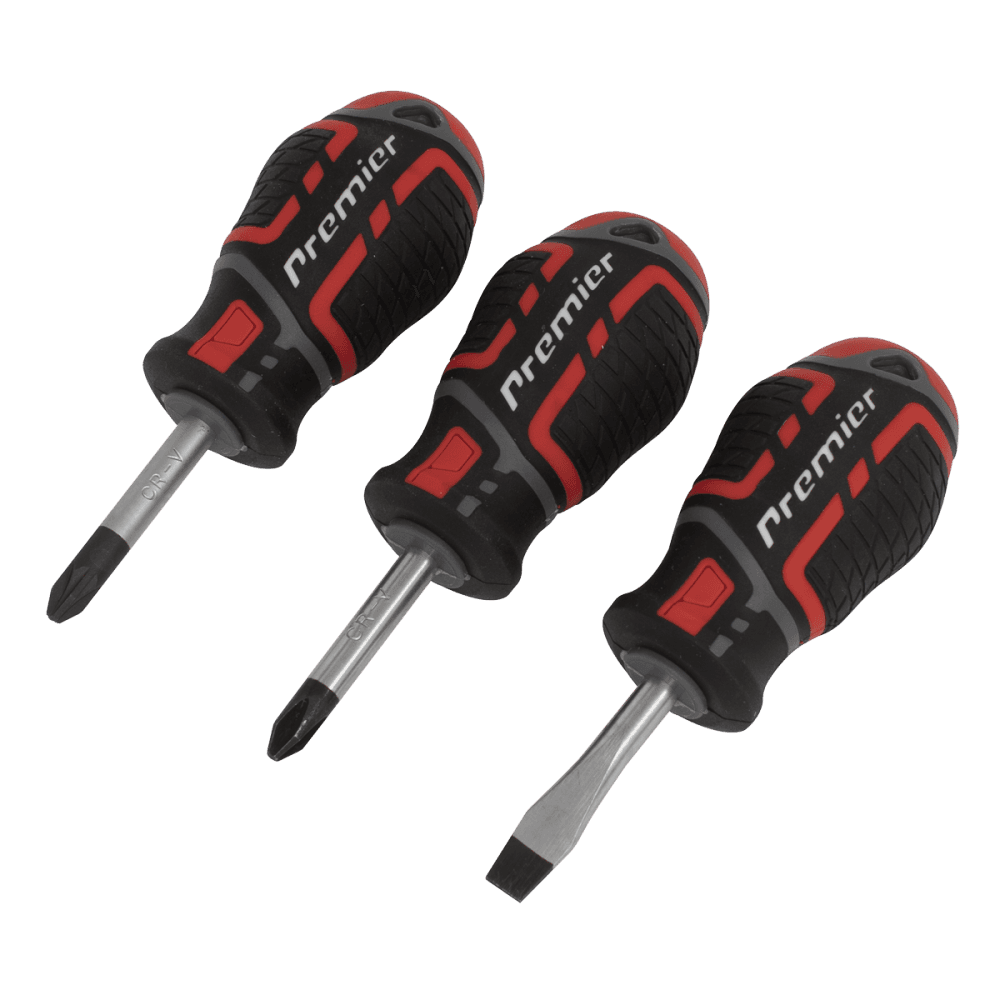 Screwdriver Set 3pc GripMAX, Stubby Model No-AK4328