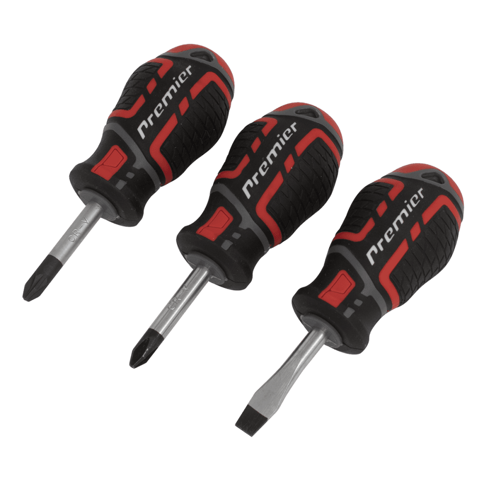 Screwdriver Set 3pc GripMAX, Stubby Model No-AK4328