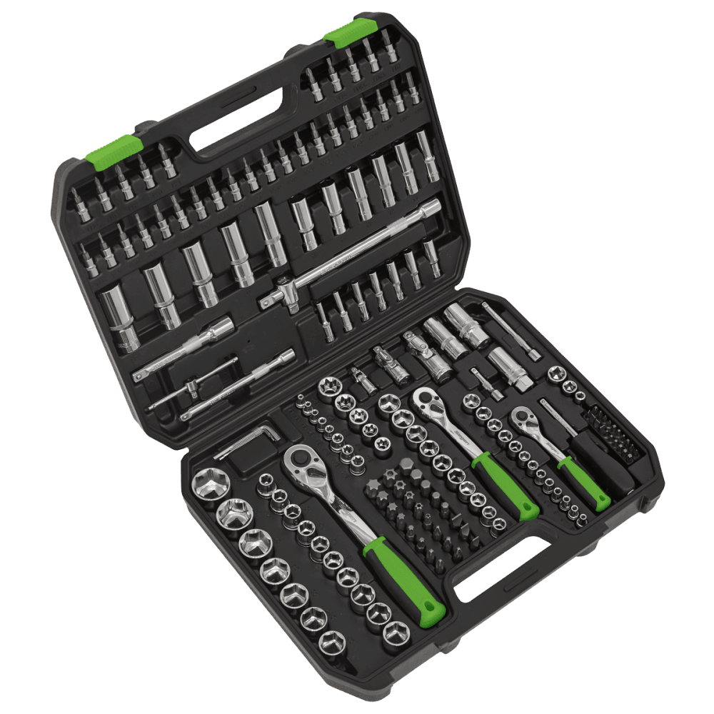 Socket Set 171pc 1/4", 3/8" & 1/2"Sq Drive WallDrive, Metric Model No-S01211