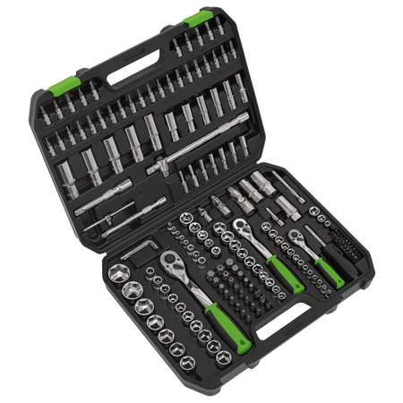 Socket Set 171pc 1/4", 3/8" & 1/2"Sq Drive WallDrive, Metric Model No-S01211