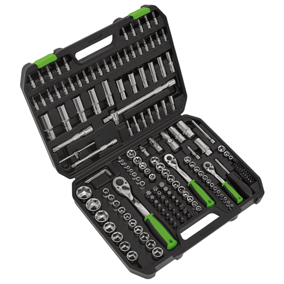 Socket Set 171pc 1/4", 3/8" & 1/2"Sq Drive WallDrive, Metric Model No-S01211