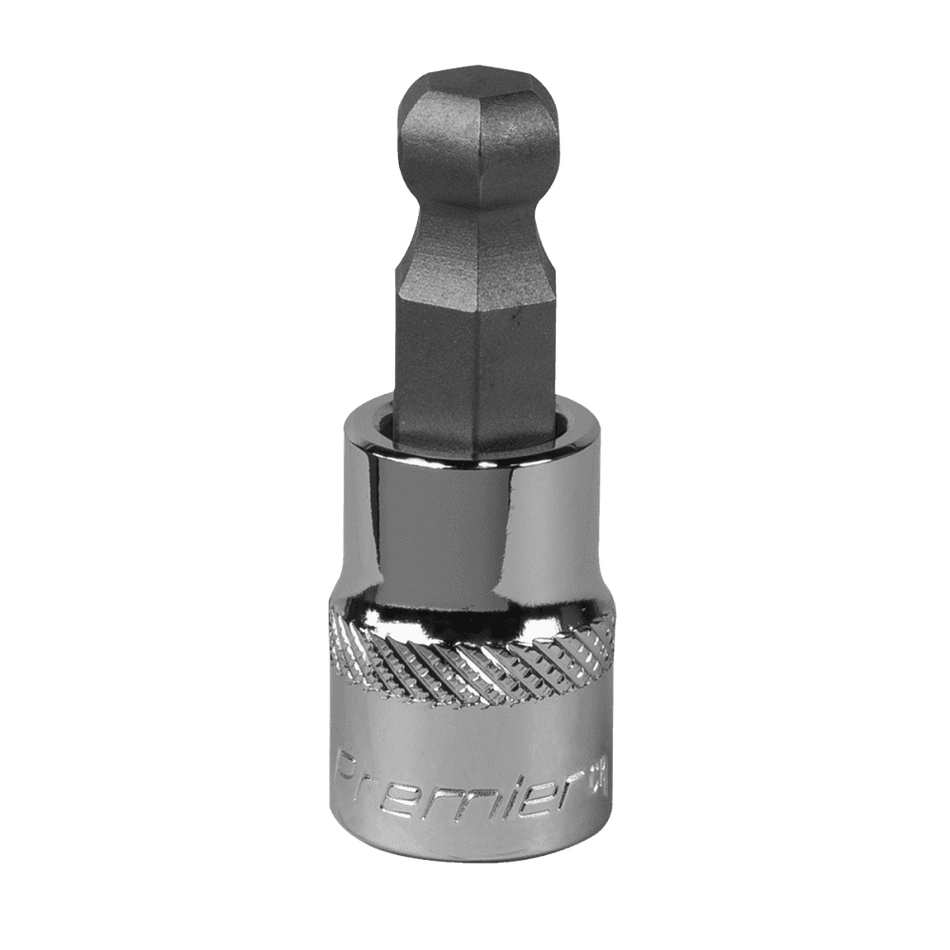 Ball-End Hex Socket Bit 10mm 3/8"Sq Drive Model No-SBBH008