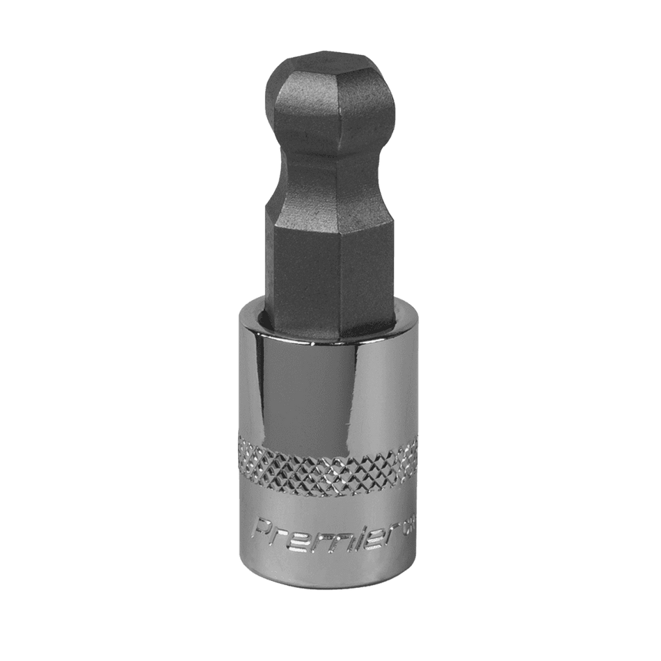 Ball-End Hex Socket Bit 12mm 3/8"Sq Drive Model No-SBBH009