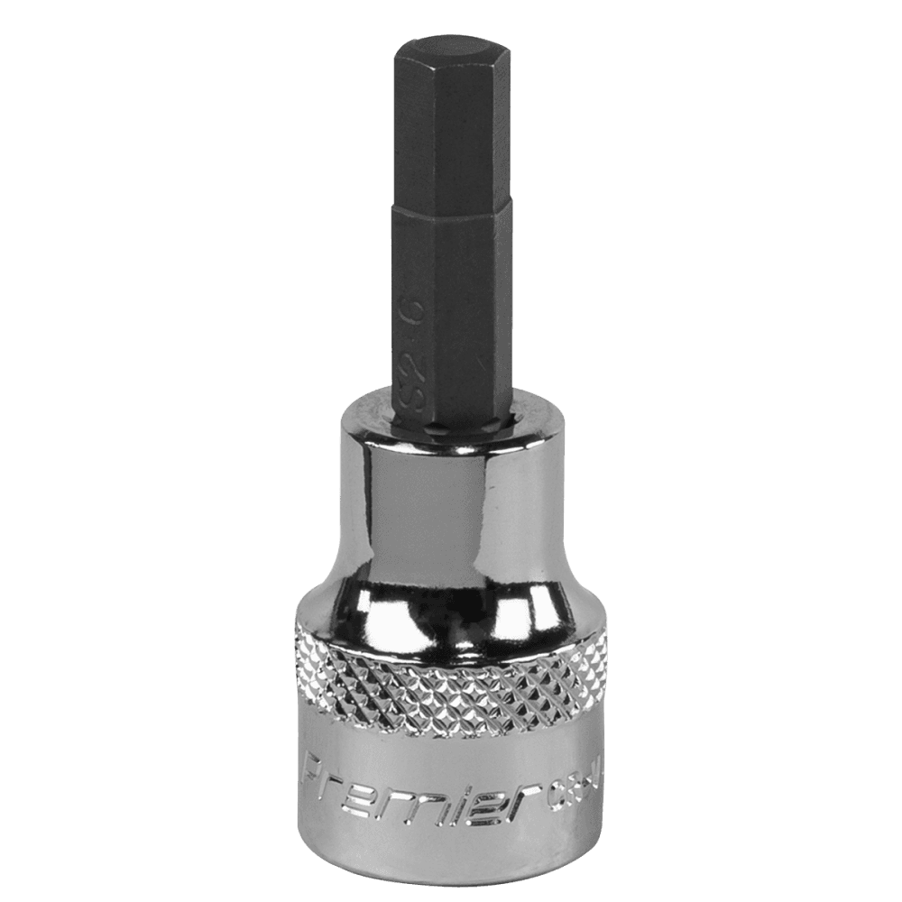 Hex Socket Bit 6mm 3/8"Sq Drive Model No-SBH009