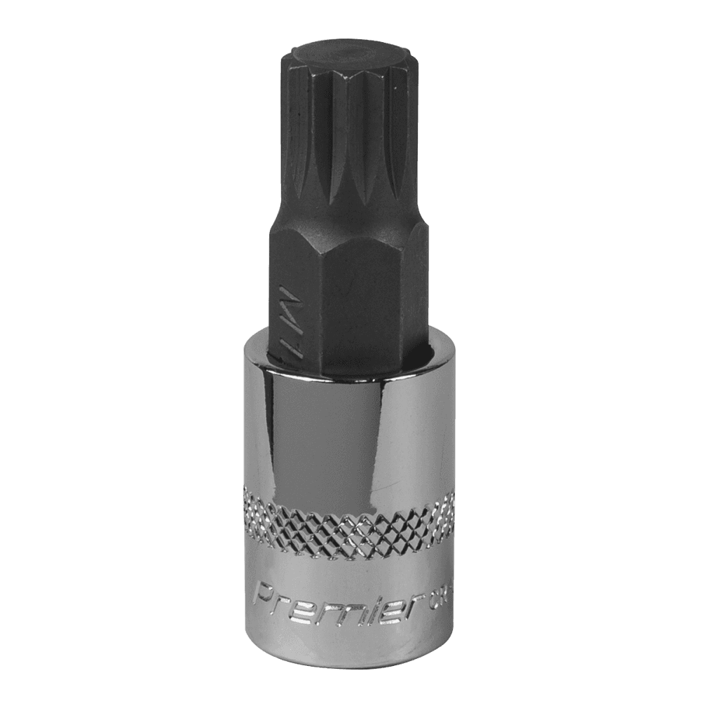 Spline Socket Bit M12 3/8"Sq Drive Model No-SBS009