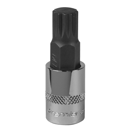 Spline Socket Bit M12 3/8"Sq Drive Model No-SBS009