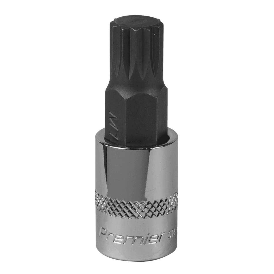 Spline Socket Bit M12 3/8"Sq Drive Model No-SBS009