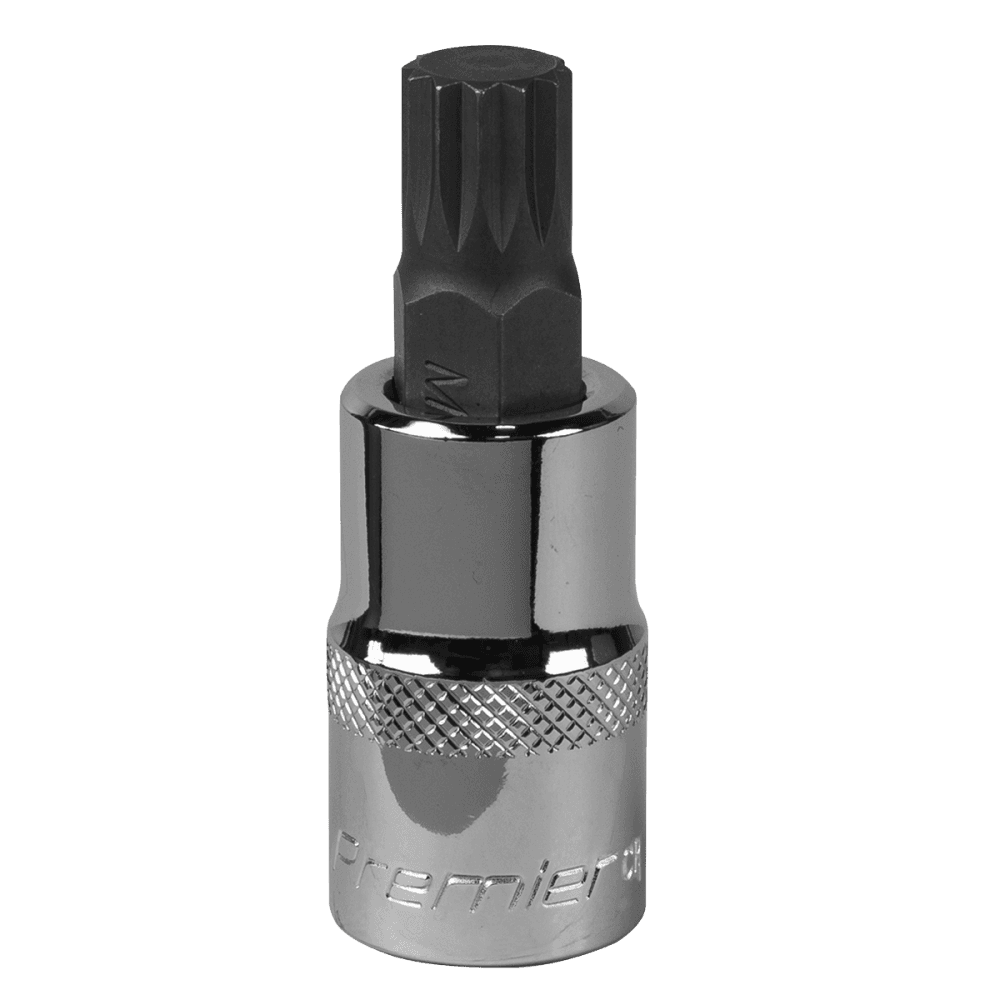 Spline Socket Bit M12 1/2"Sq Drive Model No-SBS016