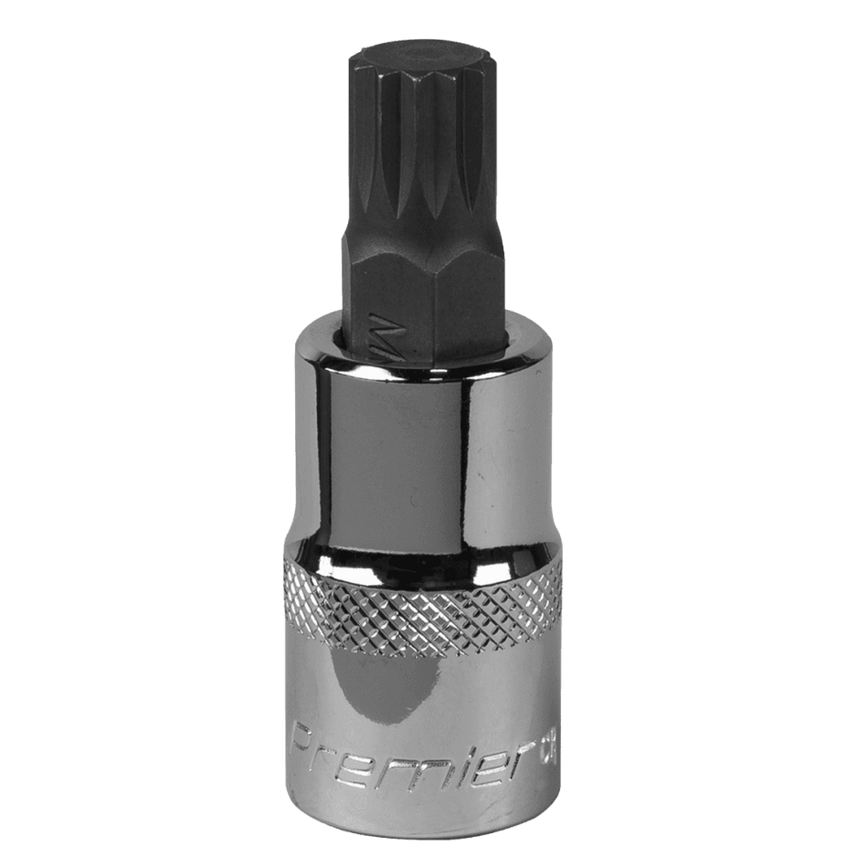 Spline Socket Bit M12 1/2"Sq Drive Model No-SBS016