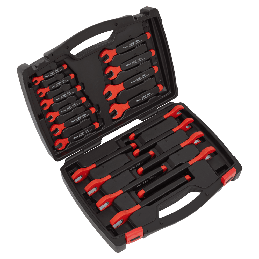 Insulated Open-End Spanner Set 18pc VDE Approved Model No-AK63172
