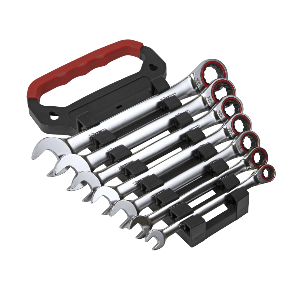 Ratchet Combination Spanner Set 7pc Metric Model No-AK63941
