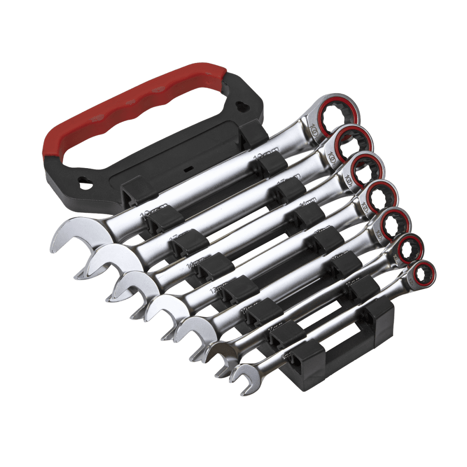 Ratchet Combination Spanner Set 7pc Metric Model No-AK63941