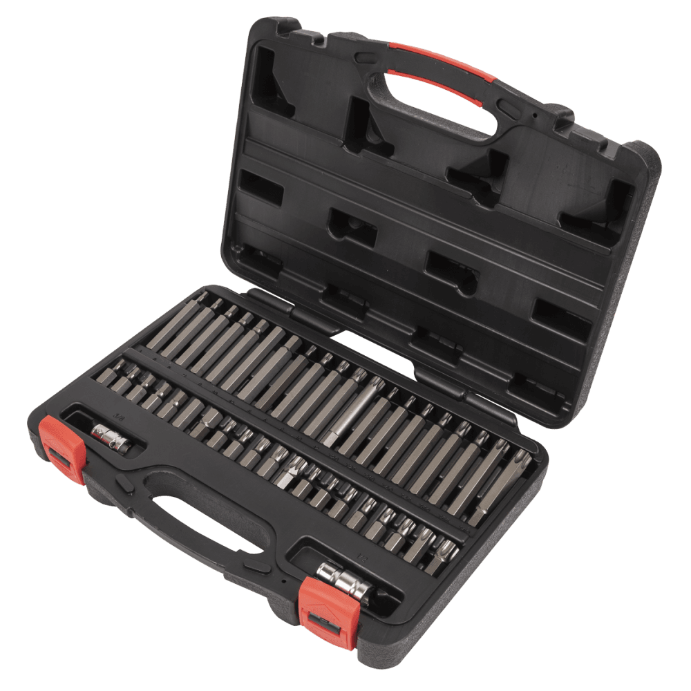 TRX-Star*/Hex/Spline Bit Set 42pc 3/8" & 1/2"Sq Drive Model No-AK21942P
