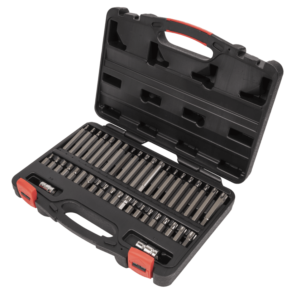 TRX-Star*/Hex/Spline Bit Set 42pc 3/8" & 1/2"Sq Drive Model No-AK21942P