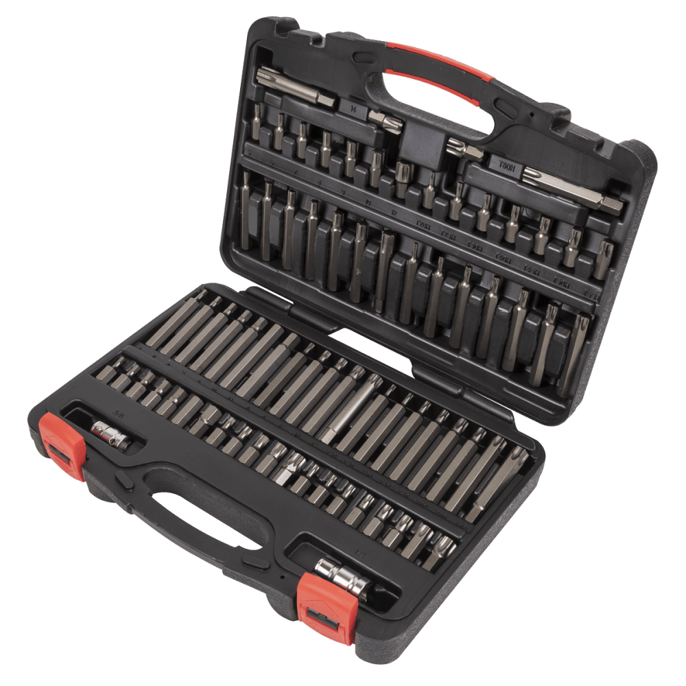 TRX-Star*/Security TRX-Star*/Hex/Ribe/Spline Bit Set 74pc 3/8" & 1/2"Sq Drive Model No-AK21974P