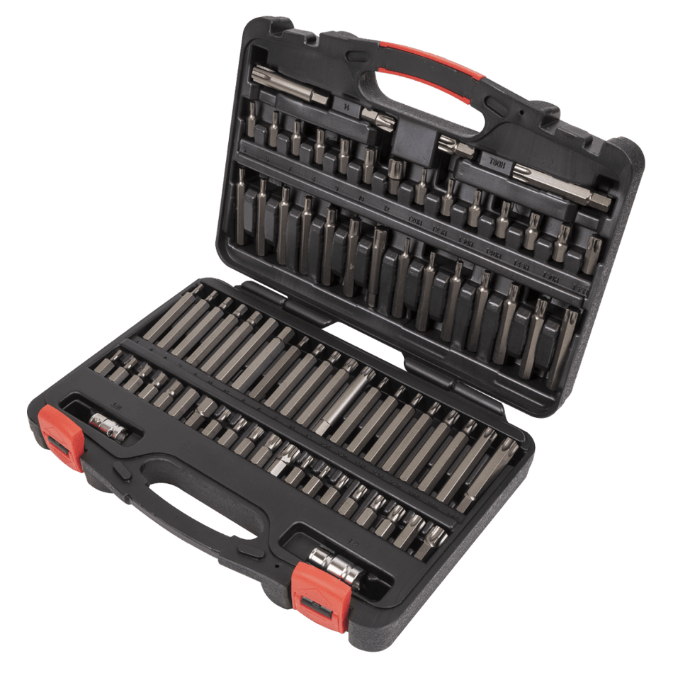 TRX-Star*/Security TRX-Star*/Hex/Ribe/Spline Bit Set 74pc 3/8" & 1/2"Sq Drive Model No-AK21974P