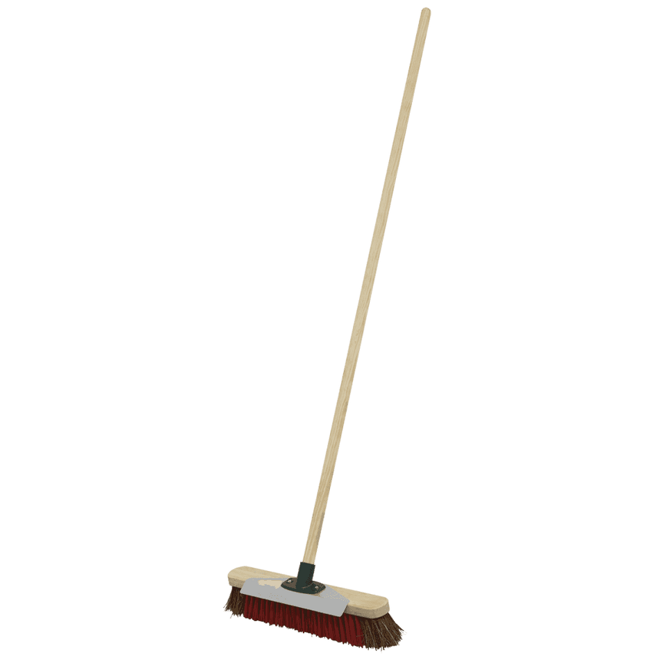 Heavy-Duty Broom with Scraper 16"(405mm) Stiff/Hard Bristle Model No-BM16SC