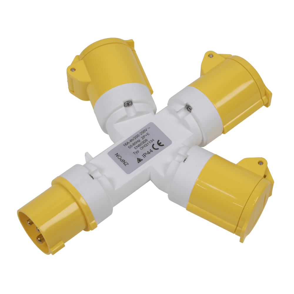 2P+E 3-Way Adaptor 110V Model No-WSTWA