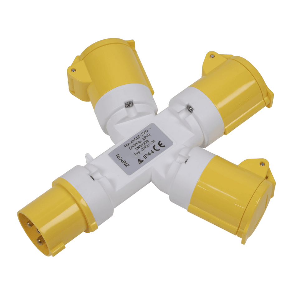 2P+E 3-Way Adaptor 110V Model No-WSTWA