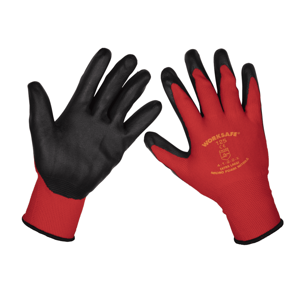Flexi Grip Nitrile Palm Gloves (X-Large) - Pack of 12 Pairs Model No-9125XL/12