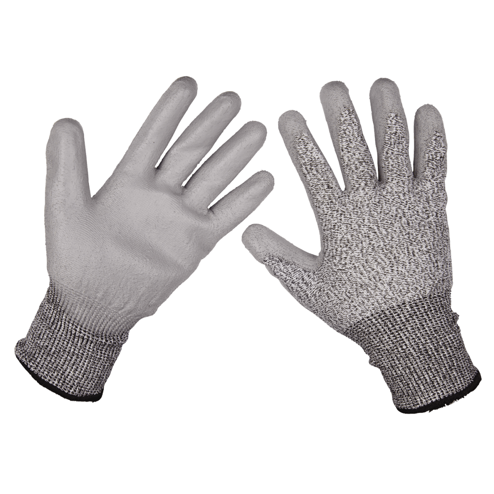 Anti-Cut PU Gloves (Cut Level C - Large) - Pair Model No-9139L