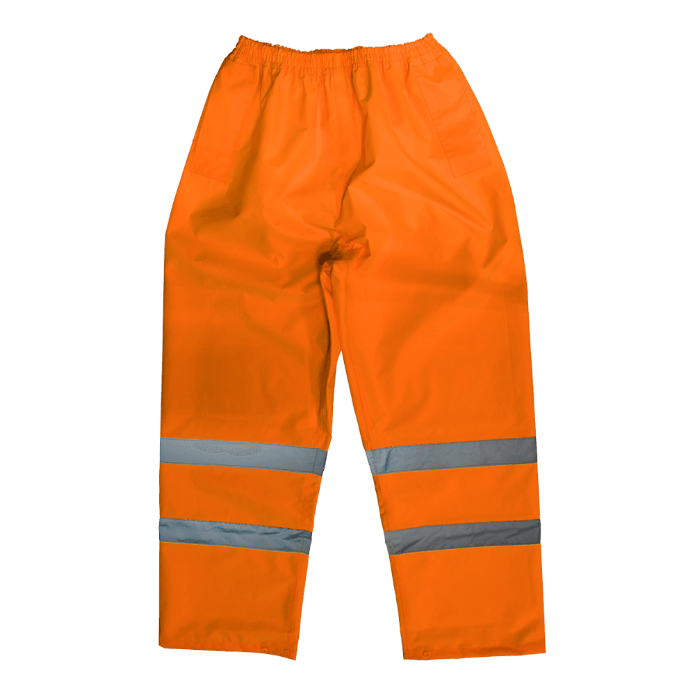 Hi-Vis Orange Waterproof Trousers - Medium Model No-807MO
