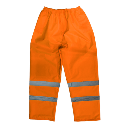 Hi-Vis Orange Waterproof Trousers - Medium Model No-807MO