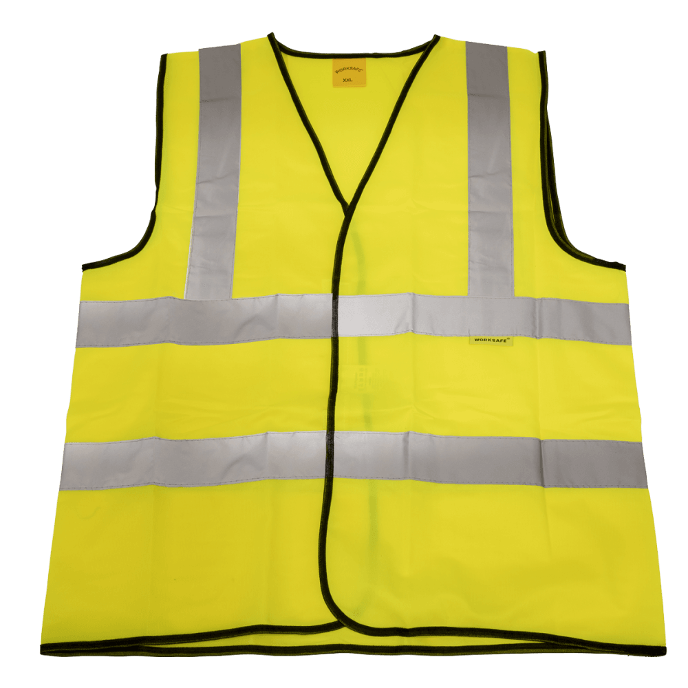Hi-Vis Waistcoat (Site and Road Use) Yellow - XX-Large Model No-9804XXL