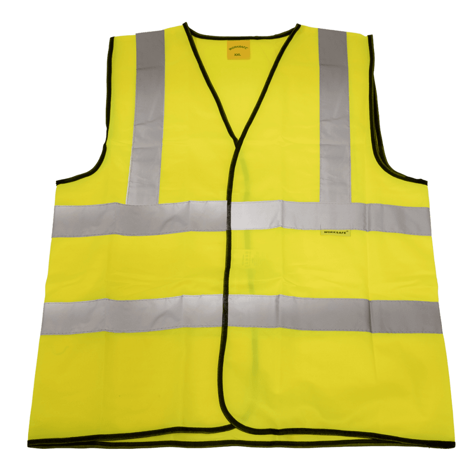 Hi-Vis Waistcoat (Site and Road Use) Yellow - XX-Large Model No-9804XXL